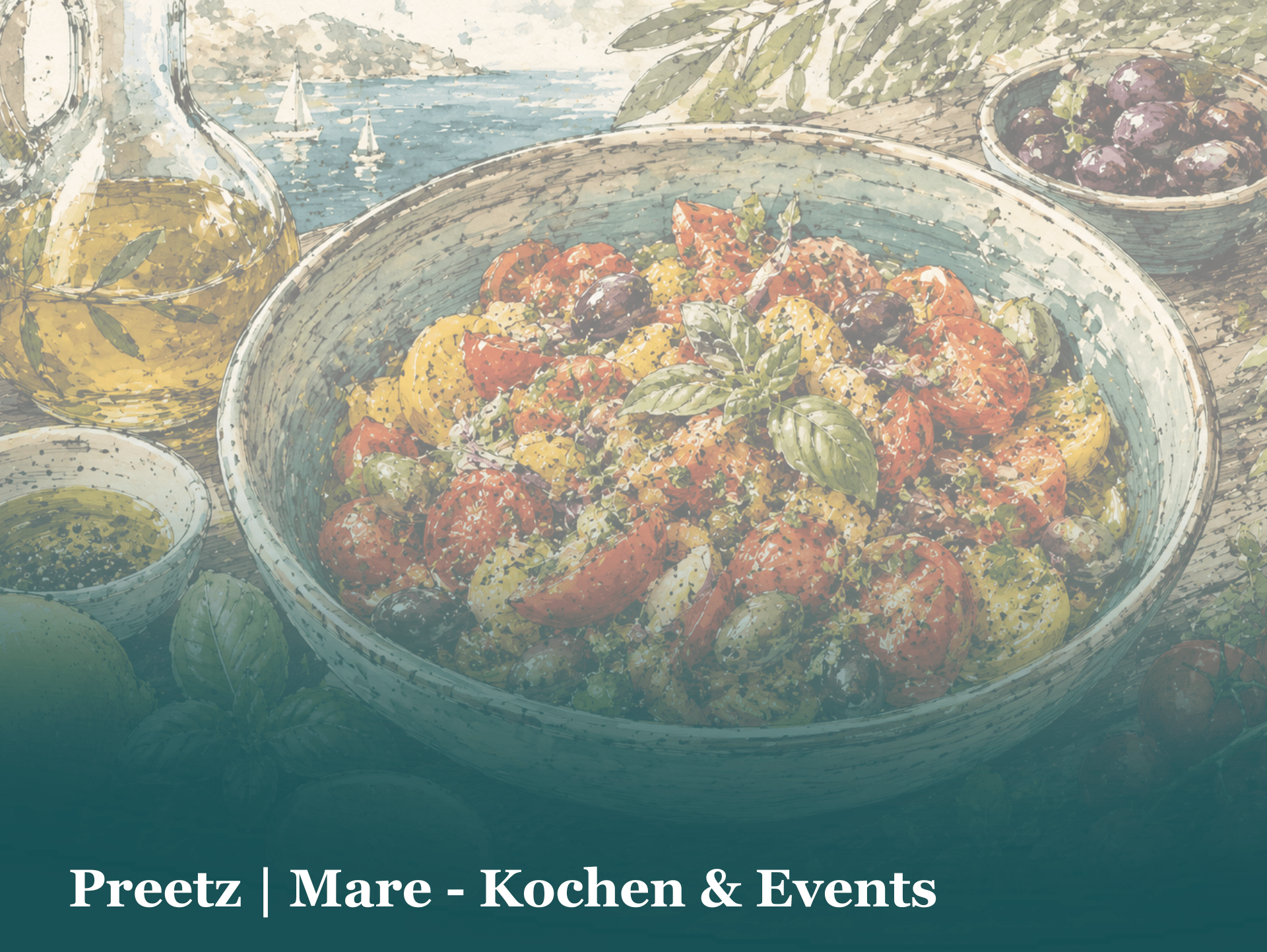 Kochkurs Mittelmeer Mel John Sussmann Pasta Tomate Olive Preetz Kochen Teamevent