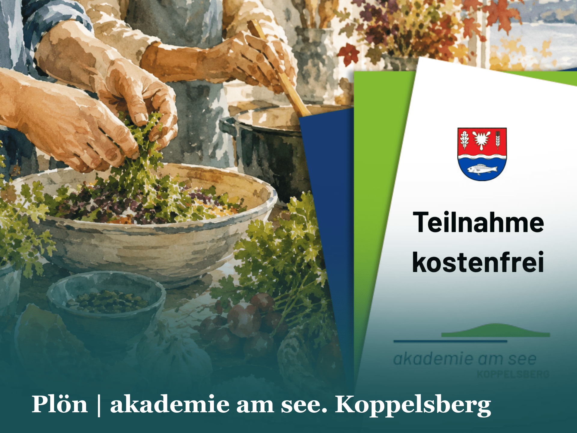Kreis Plön akademie am see Koppelsberg Mel John Sussmann Jan Dreckmann Thorsten Nolte Kochen
