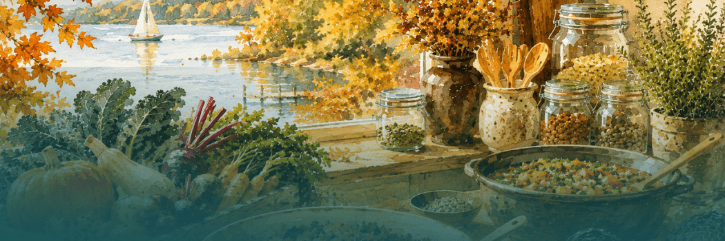 Herbstküche Plön See Gemüse Ernte Kochkurs Mel John Sussmann akademie Koppelsberg Kochtrainer Kochklub Header